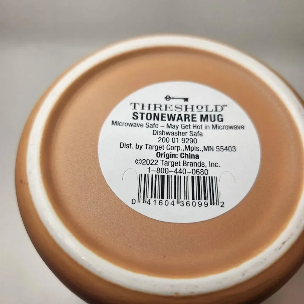 NEW DO NOT DISTURB Coffee Tea Mug Cup 15 Oz Stoneware Mint & Brown By Threshold